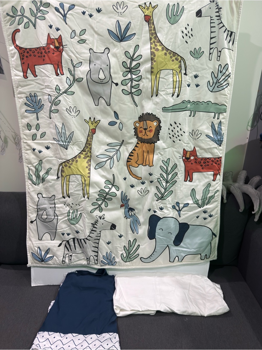 Safari Friends Nursery Baby crib bedding New see details